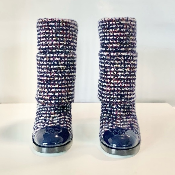 Searching for these Chanel Foldover Tweed Boots. - Picture 6 of 6